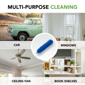 GrihaLakshmi Resizable Microfibre Ceiling Fan Duster - Flexible Multipurpose Cleaning with Long Handle, Washable for Home, Kitchen, Car, Office Cleaning - Image 2