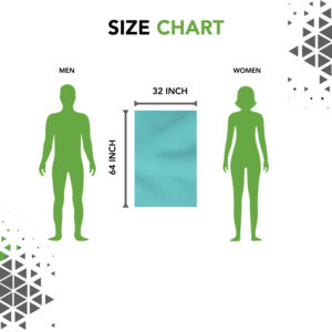 GrihaLakshmi Ultrasoft 600gsm Bamboo Feel Multipurpose Quick Dry Sand Free Lightweight Large Towel for Beach, Pool spa, Yoga, Camping- Pack of 1 - 32 x 64 inches (Turquoise) - Image 2