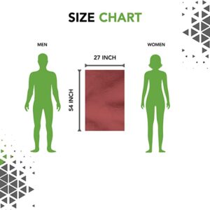 Grihalakshmi Ultrasoft 550gsm Bath Towel Bamboo Feel 54 x 27 inches Multipurpose Quick Dry Lightweight for Beach, Pool spa, Yoga, Camping- (Maroon) - Image 5