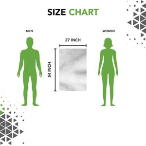 Grihalakshmi Ultrasoft 550gsm Bath Towel Bamboo Feel 54 x 27 inches Multipurpose Quick Dry Lightweight for Beach, Pool spa, Yoga, Camping- (White) - Image 4