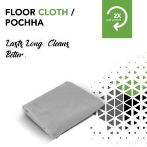 Grihalakshmi 2 BHK House Suitable Pack of 3 Rugged-On-Floor (Pochha)/ Soft on Hands Floor Cloth. for Removing Hard Dirt. Daily Use (24x24) Inches - Image 3