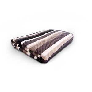 GrihaLakshmi Ultrasoft 600gsm 32 x 64 in Bamboo Feel Multipurpose Quick Dry Sand Free Lightweight Large Towel for Beach, Pool spa, Yoga, Camping (Stripes) - Image 1