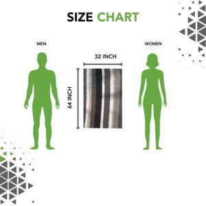 GrihaLakshmi Ultrasoft 600gsm 32 x 64 in Bamboo Feel Multipurpose Quick Dry Sand Free Lightweight Large Towel for Beach, Pool spa, Yoga, Camping (Stripes) - Image 3