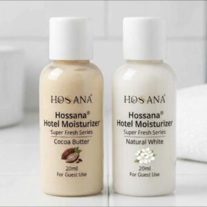 Hossana 20 ml bottles hotel moisturiser
