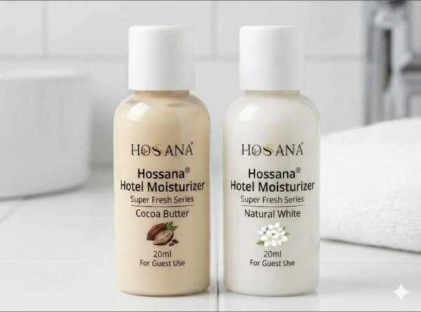 Hossana 20 ml bottles hotel moisturiser