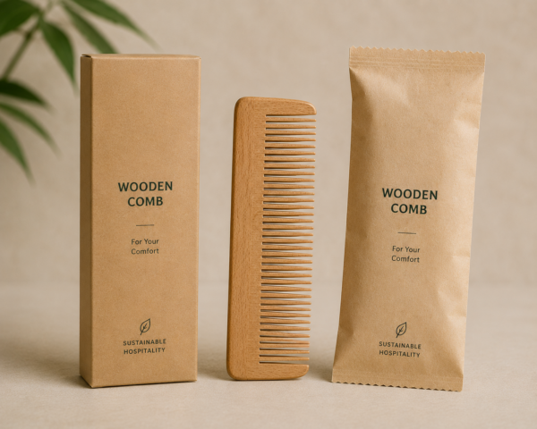 Wooden Hotel Comb