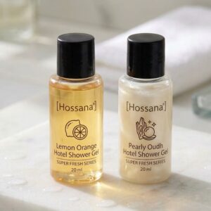 1 Ctn Hossana® 15ml Hotel Shower Gel Super Fresh Series – Budget-Friendly Luxury (Lemon Orange & Pearly Oudh) - Image 1